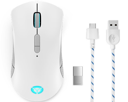 Maus Lenovo Legion M600, Gaming, RF Wireless + Bluetooth + USB Type-A, i gjelbër