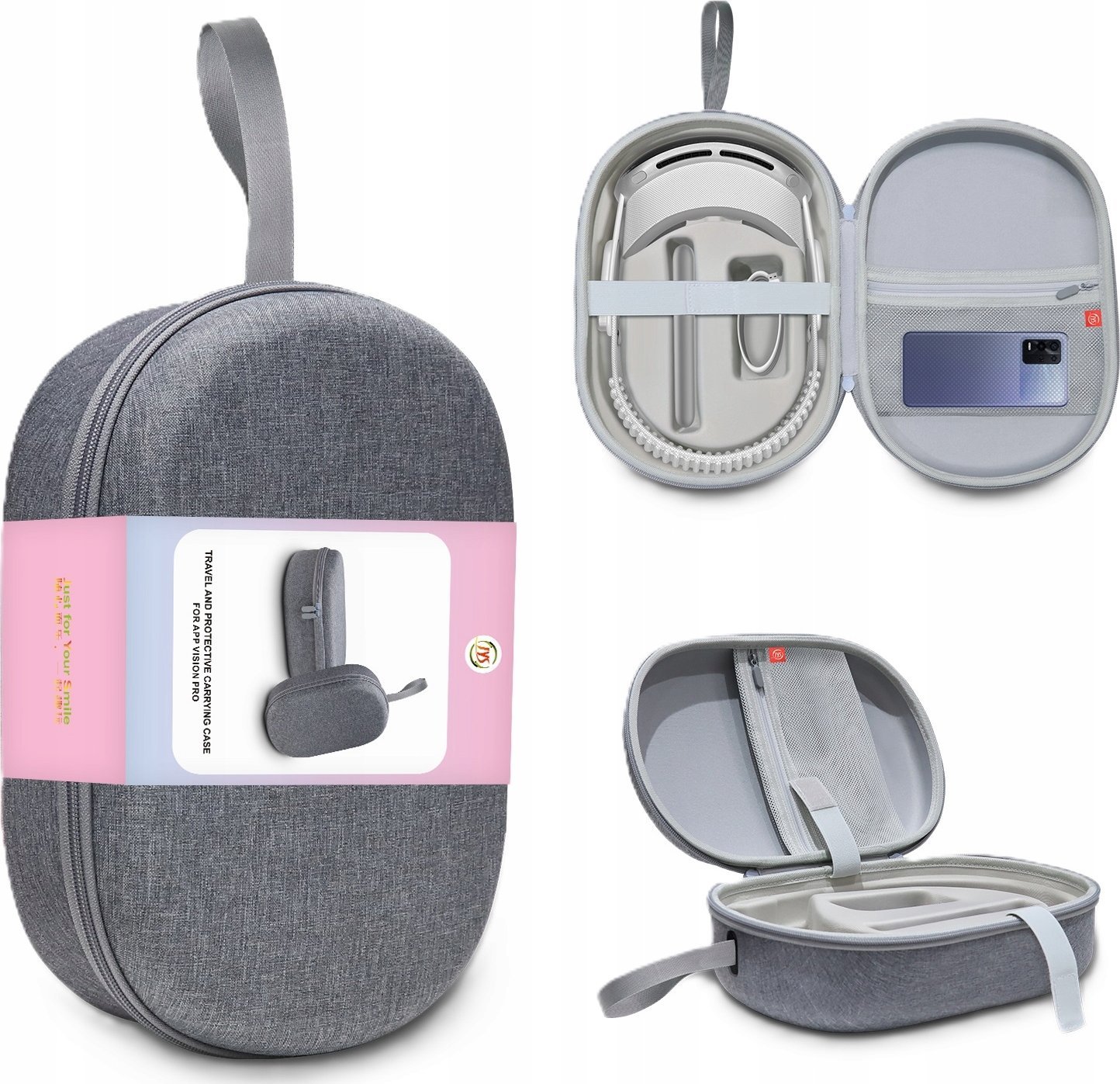 Kuti mbrojtëse JYS Case JYS-APP001, për Apple Vision Pro, EVA, e zezë