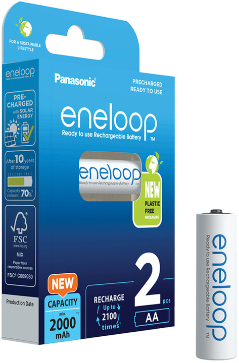 Bateri e rikarikueshme PANASONIC Eneloop HR6 AA 3MCCE/2BE