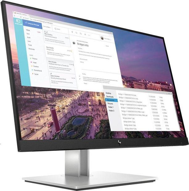Monitor HP E23 G4 (9VF96A3), 23", Full HD, i zi / argjendtë