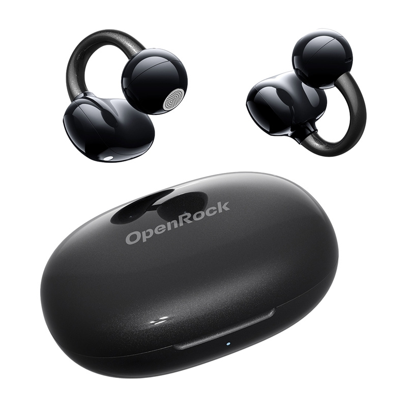 Kufje wireless OpenRock E, open ear, Bluetooth, të zeza