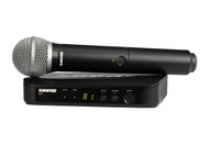 Sistem mikrofon pa tel Shure BLX24E PG58, UHF 518-542 MHz, kapsulë PG58, i zi