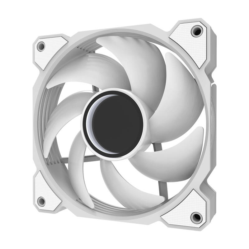 Ventilator kasesh Darkflash DR08, 120mm, A-RGB, i bardhë