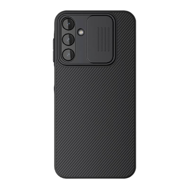 Mbështjellës telefoni Nillkin CamShield për Samsung Galaxy A15 5G, mbrojtje kamere, antirrëshqitës, i zi