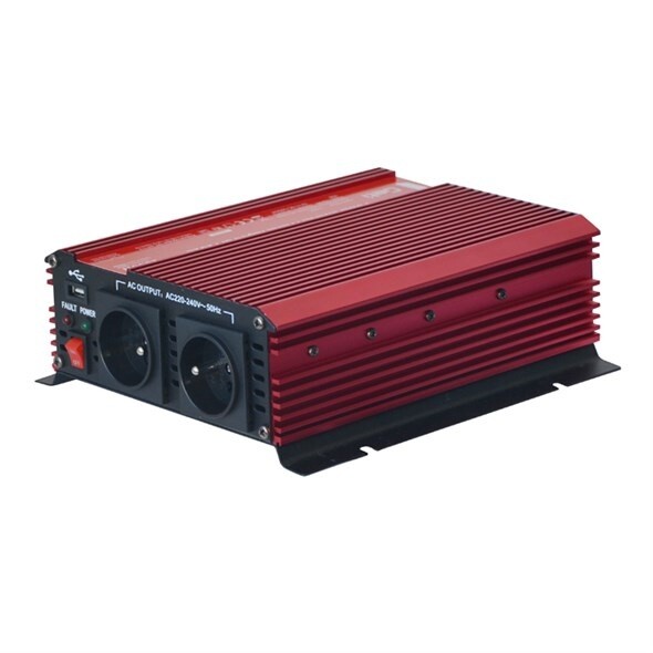[OUTLET] Konvertues i tensionit Geti GPI 1012 DC/AC, 12V/230V, 1000W, USB