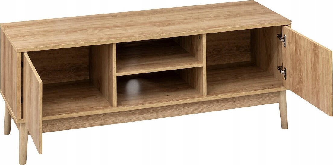 Komodë TV 5five Abana, 120 cm, 2 dollapë, efekt dru lisi natyral