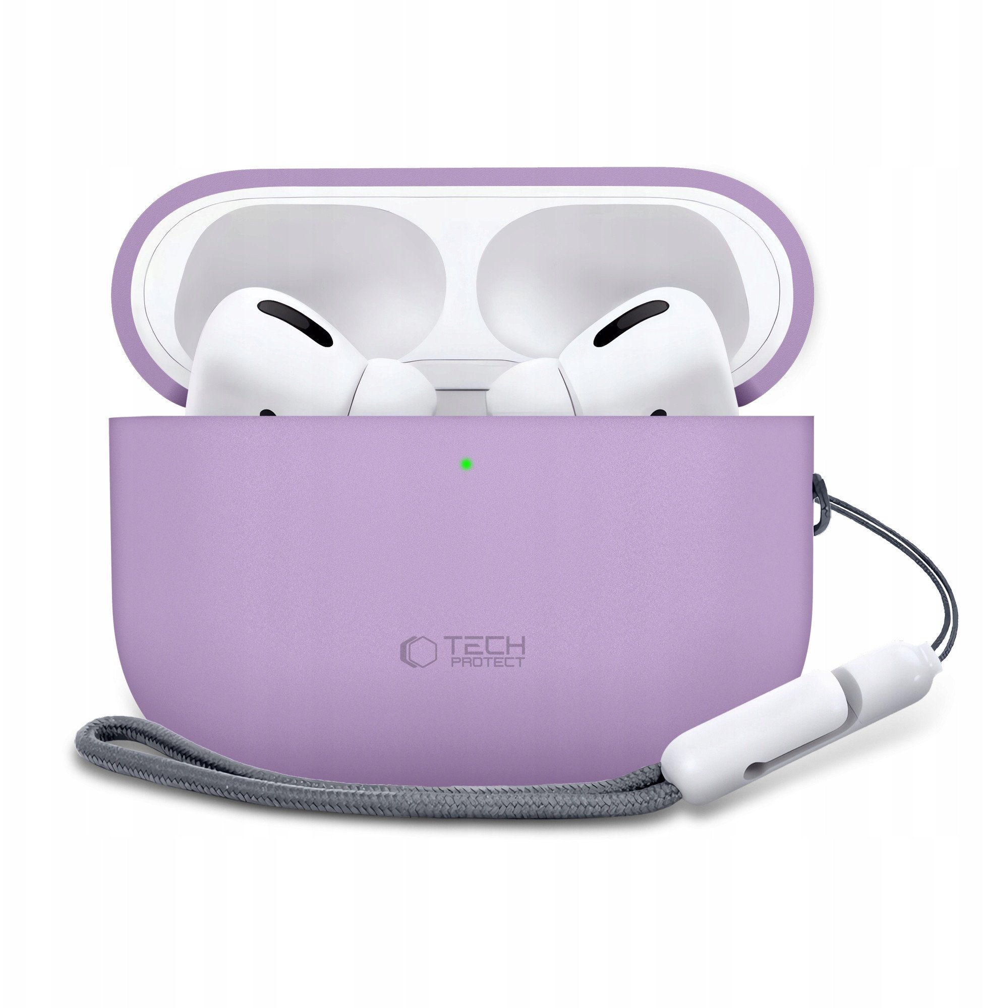 Mbulesë silikoni Tech-Protect për Apple AirPods Pro 3, kapak kutie karikimi, lejla
