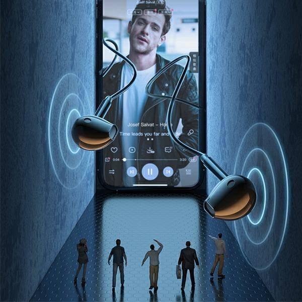 Kufje in-ear Awei PC-7, me mikrofon, 3.5mm, të zeza