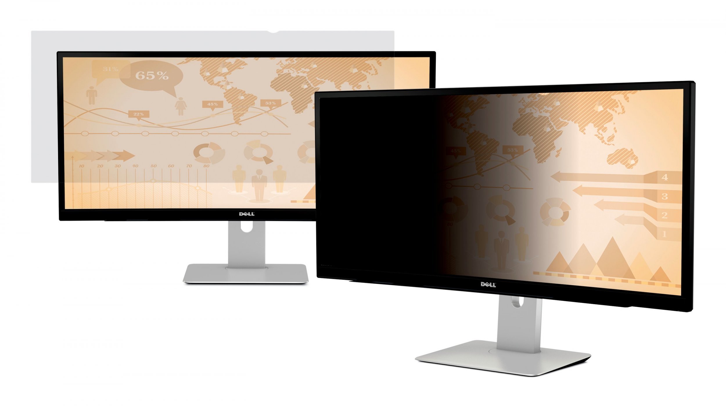 Filtër privatësie 3M Black, për monitor, i zi