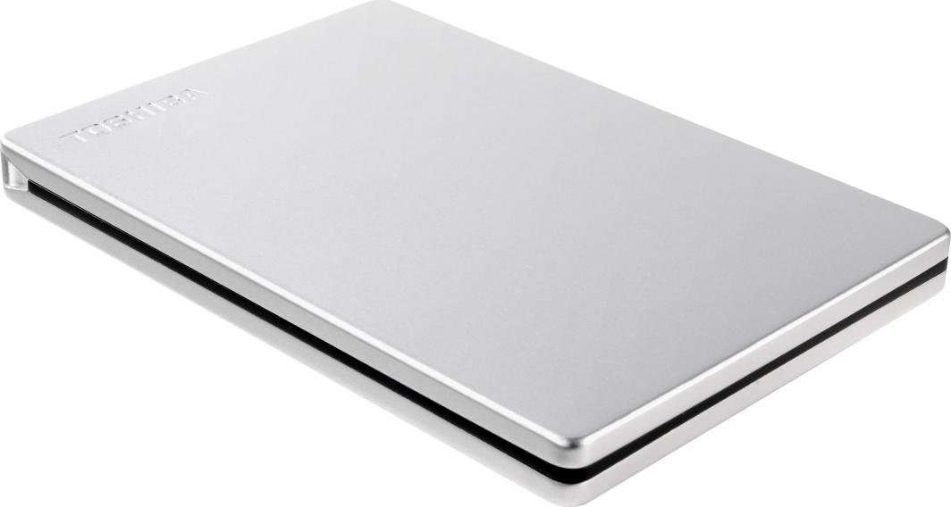 Disk i jashtëm Toshiba Canvio Slim, 2TB, USB 3.2, argjendtë