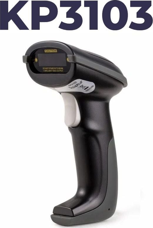Lexues barkodi EFB Elektronik KP3103, 1D lazer, me kabllo, i zi