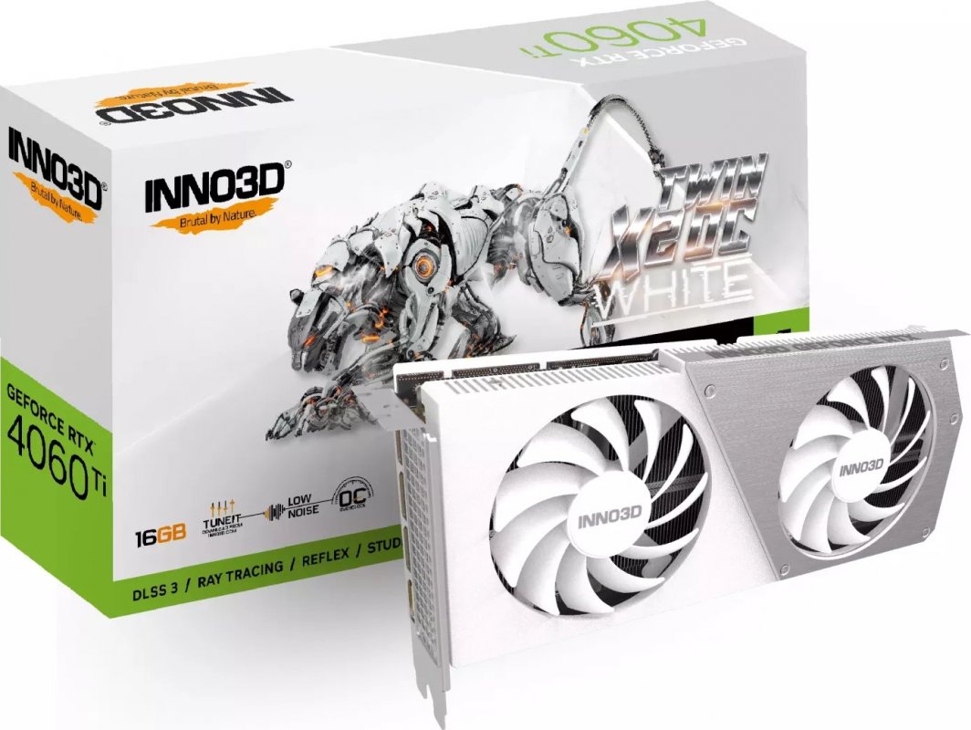 Kartelë grafike Inno3D GeForce RTX 4060 Ti Twin X2 OC White 16GB GDDR6