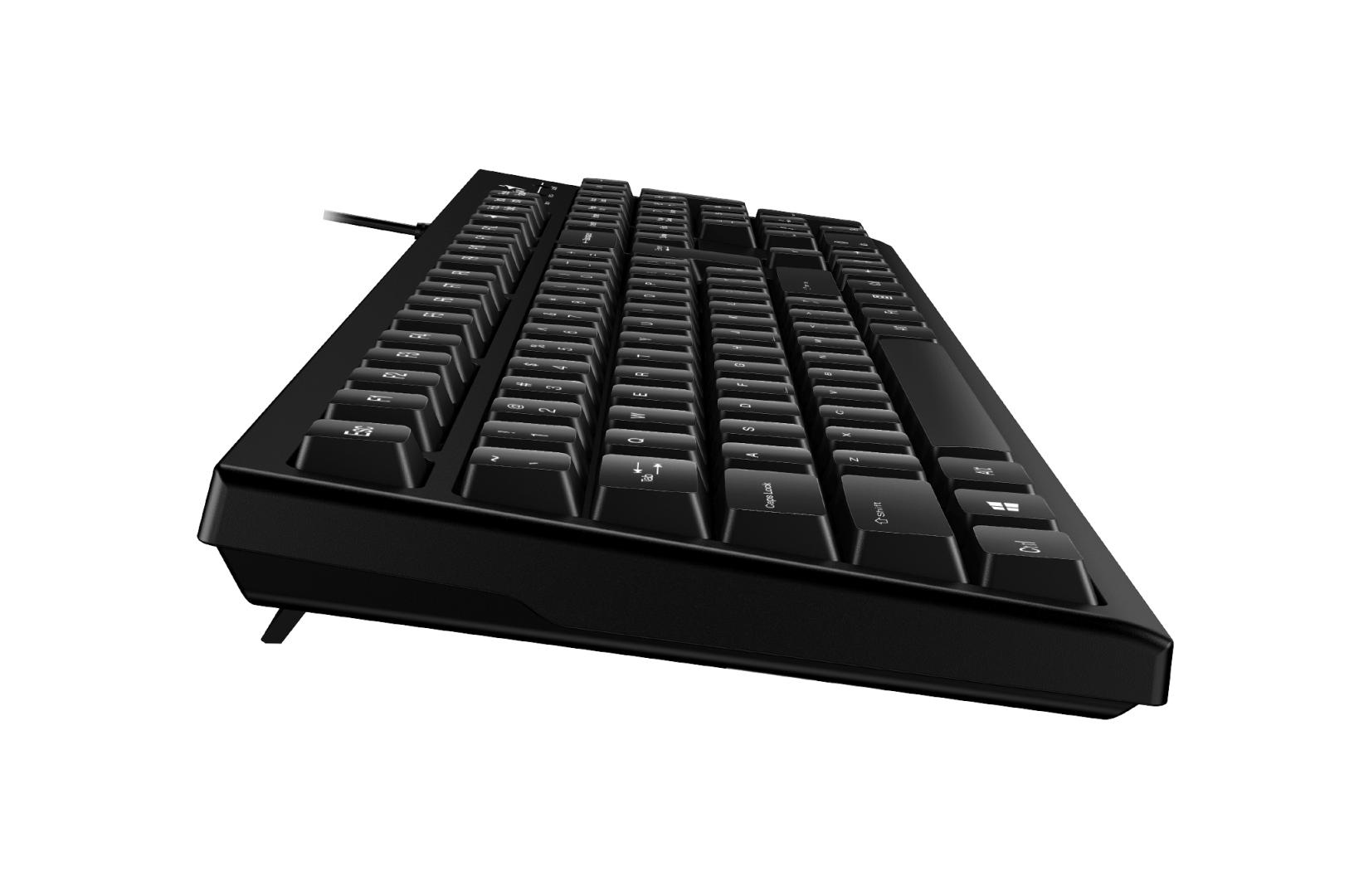 Tastierë Genius Smart Keyboard KB-100, me kabllo USB, e papërshkueshme nga lëngjet, e zezë