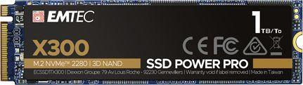 Disk SSD Emtec X300 Power Pro, 1TB, M.2 2280 PCI-E x4 Gen3 NVMe