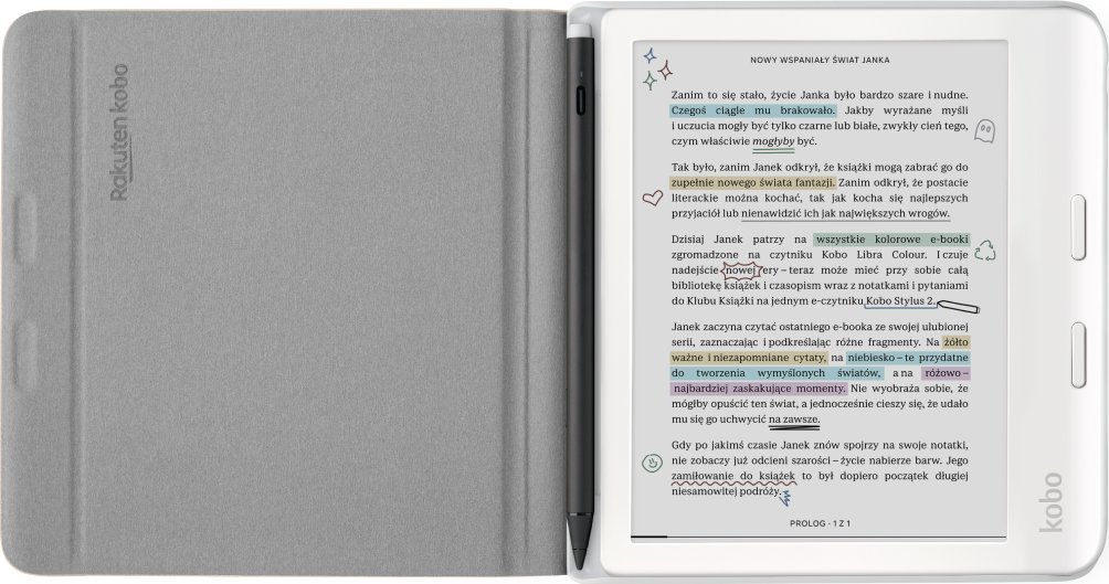 Mbulesë Rakuten Kobo SleepCover për Kobo Libra Colour, 7", folio, bezhë