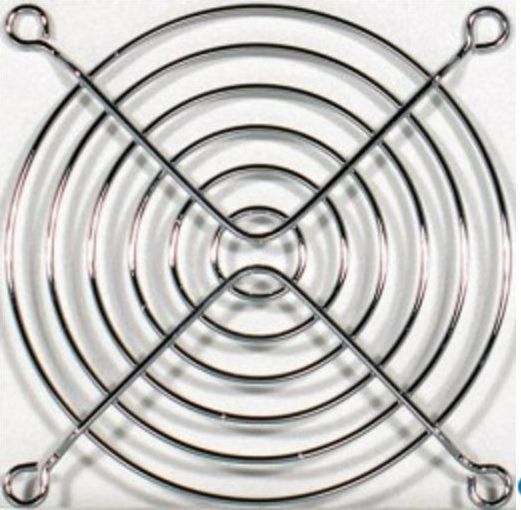 Grilë mbrojtëse për ventilator Ohne hersteller(FGR-92S), 92mm, e argjendtë