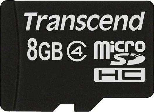 Kartë memorje Transcend microSDHC, 8GB, Class 4, e zezë