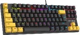 Set gaming Tracer Gamezone HORNET87, tastierë mekanike TKL, mi 7200 DPI, USB, i zi