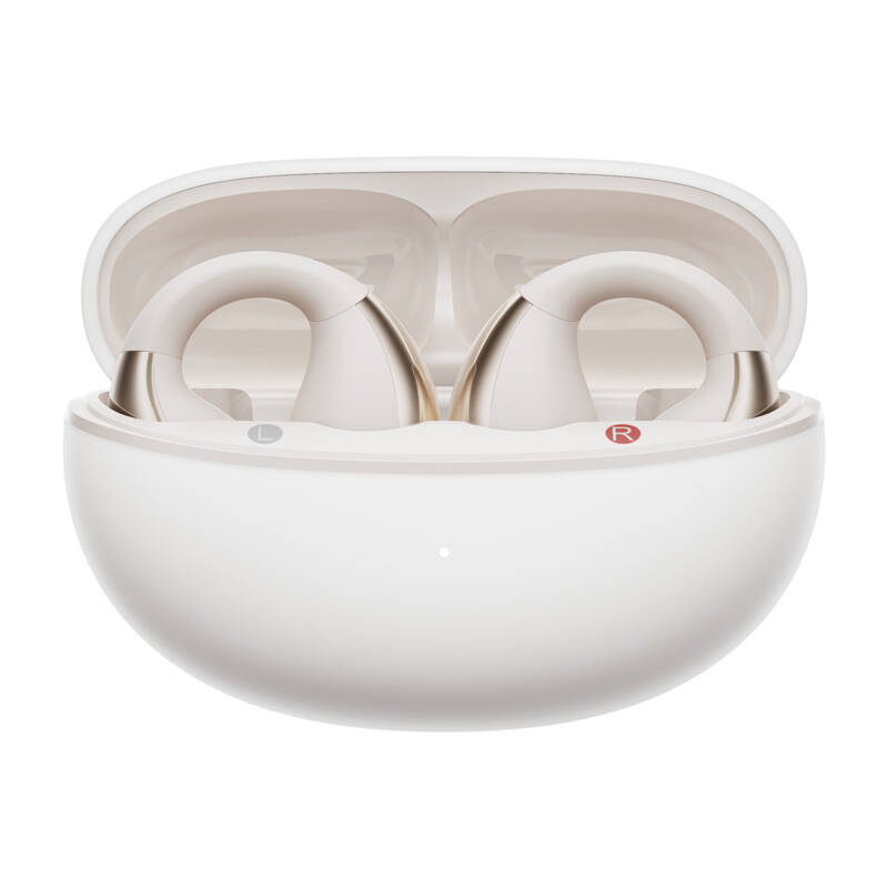 Kufje QCY Crossky C30 open ear, Bluetooth 5.4, 25 orë bateri, të bardha