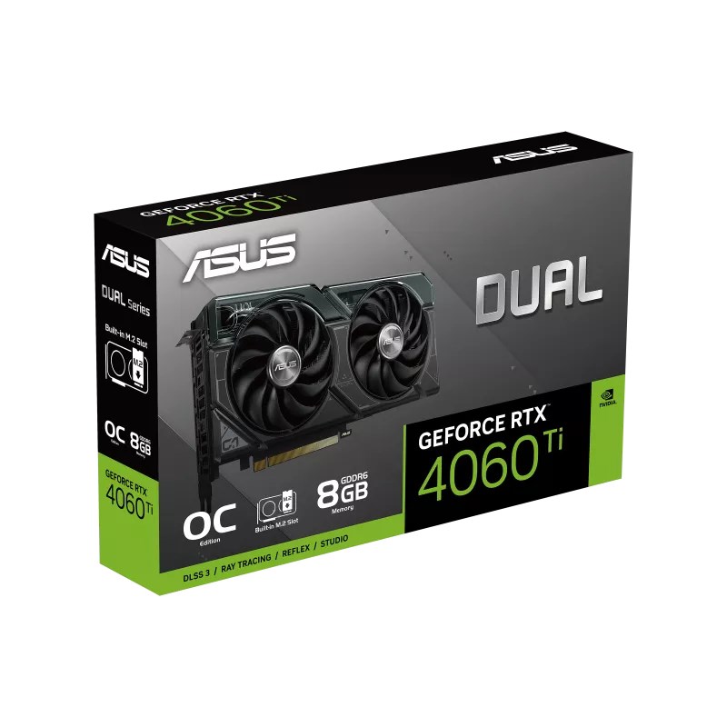 Kartelë grafike ASUS Dual RTX4060Ti-O8G-SSD, 8GB, e zezë