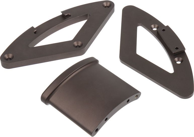 Mbajtëse për kufje SilverStone, alumini, e zezë