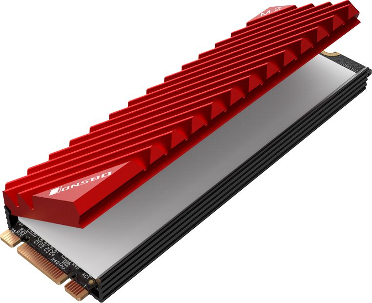 Ftohës SSD M.2 Jonsbo M.2-3, pasiv, për format 2280, i kuq