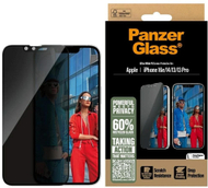 Mbrojtës ekrani PanzerGlass CARE, Privacy, iPhone 16e 14 13 13 Pro, xham
