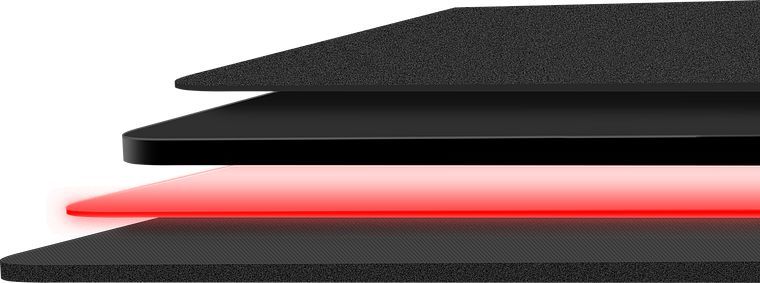 Mauspad Speedlink Fieris Illuminated Gaming, M, i kuq