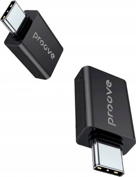 Adapter OTG Proove USB në Type C, zgjatim, i zi