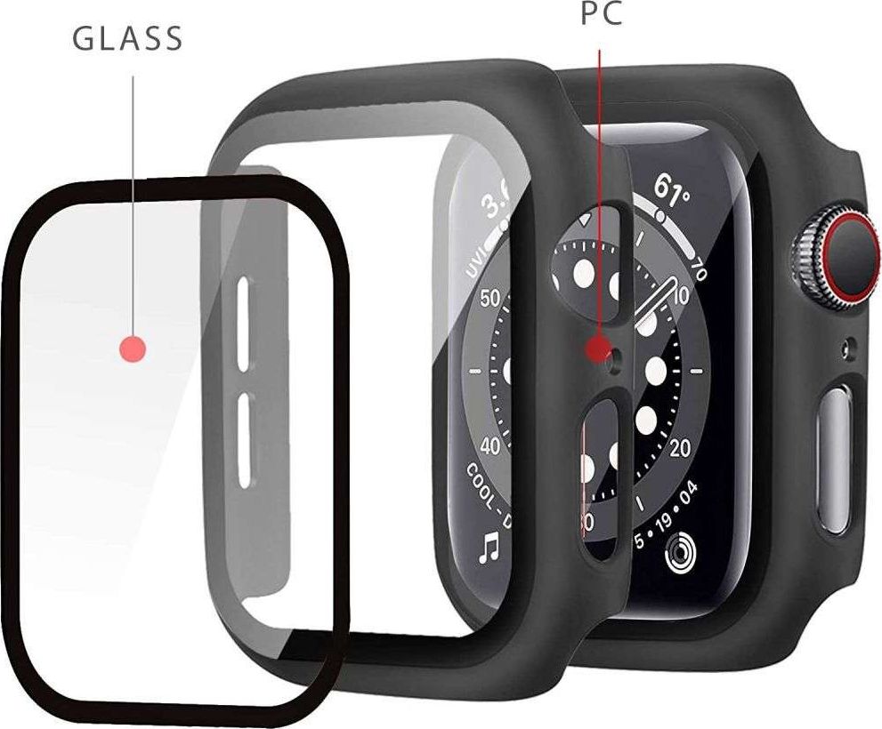 Mbulesë mbrojtëse Tech-Protect Defense360 për Apple Watch 7 45mm, me xham të integruar, e zezë