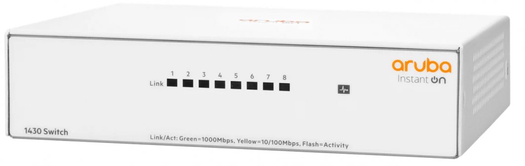 Switch HP Aruba Instant On 1430 8G, 8 porte, Gigabit Ethernet, i zi