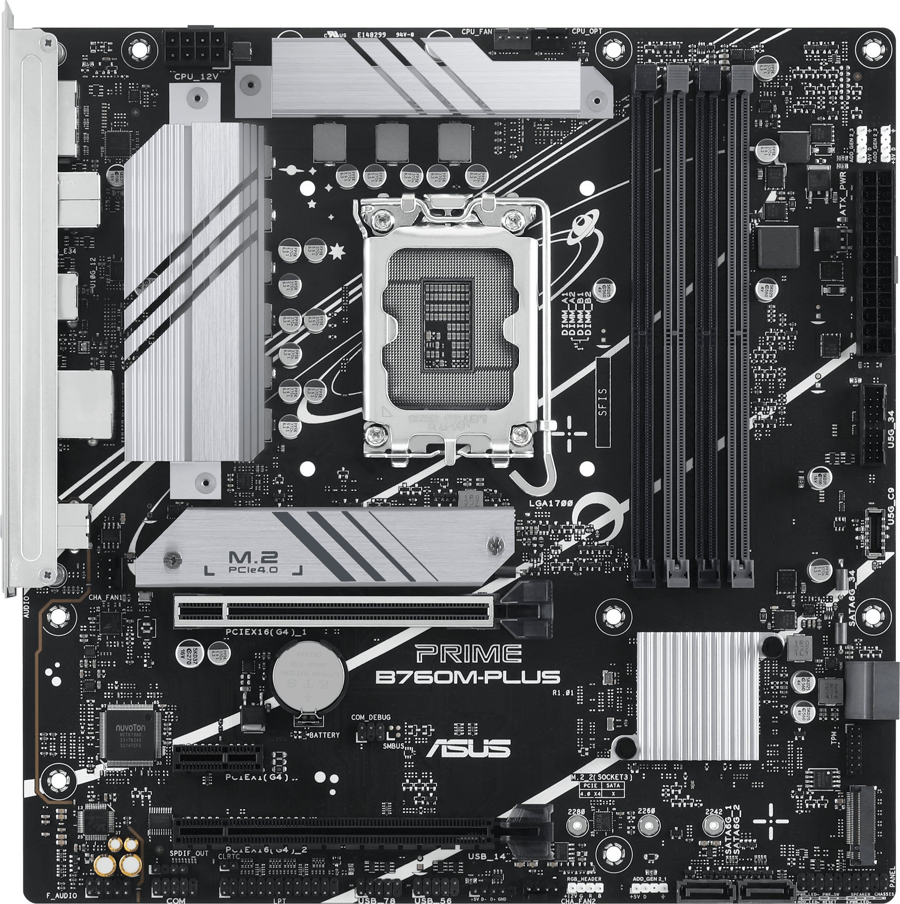 Pllakë amë Asus PRIME B760M-PLUS, DDR5, LGA1700, mATX