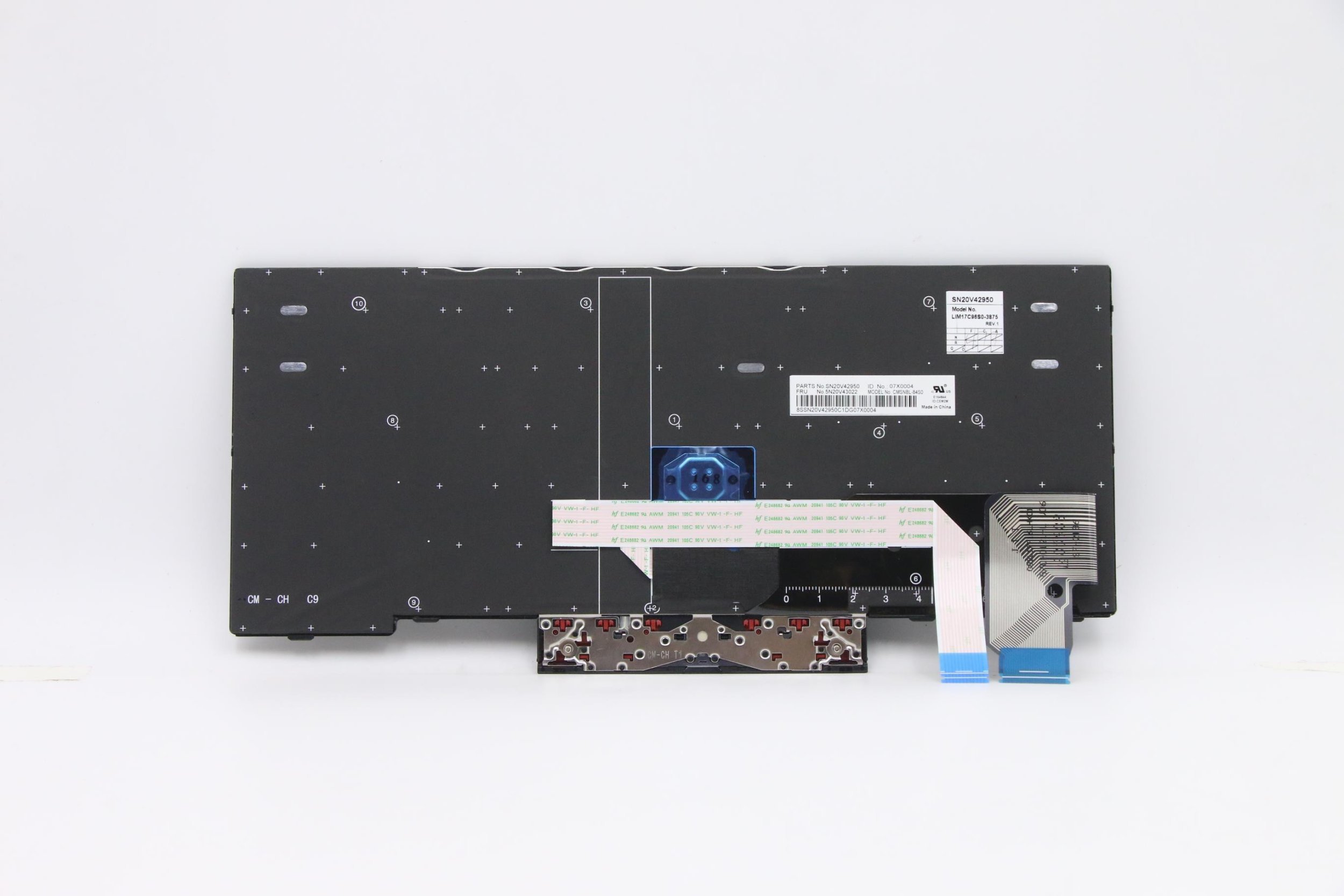 Tastierë laptopi Lenovo 5N20V43019, pjesë origjinale, me layout internacional, e zezë