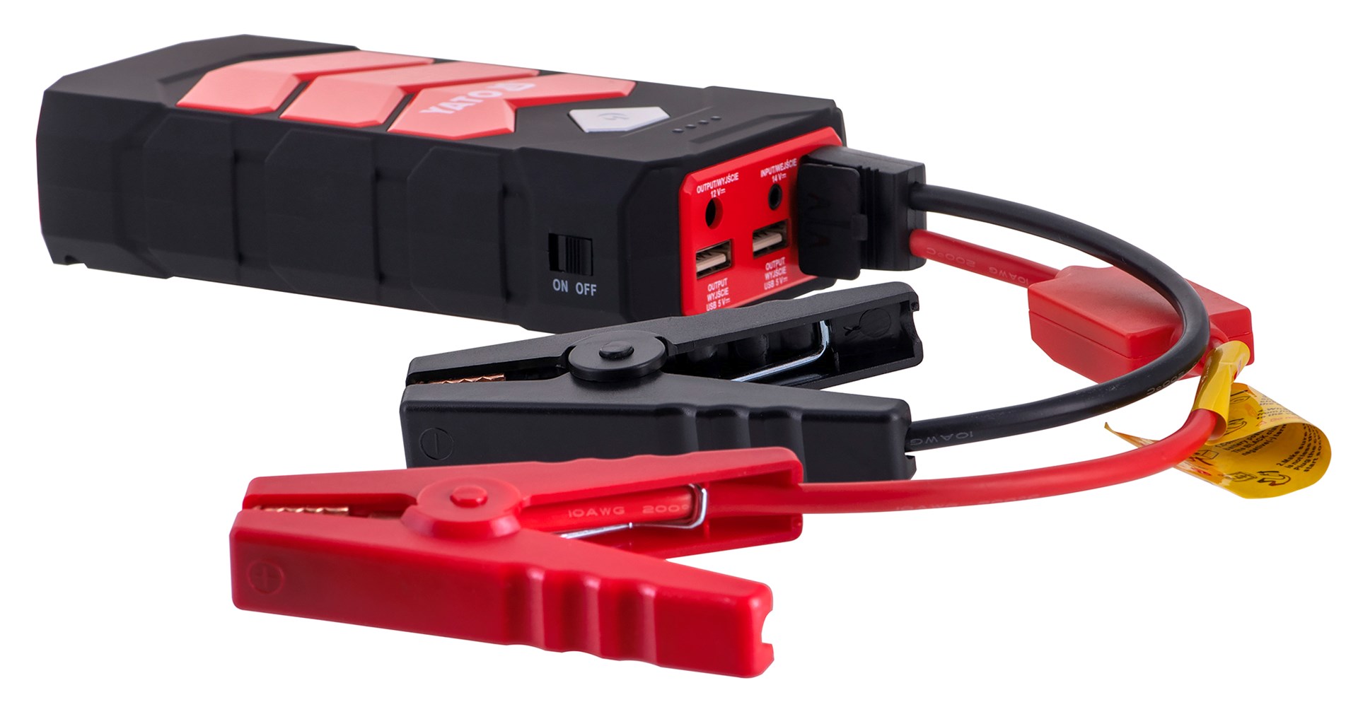 Startues makine me powerbank Yato YT-83081, 9000mAh, 12V, i zi e kuqe