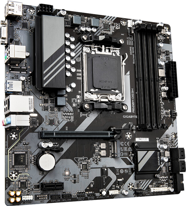 Матична плоча GIGABYTE A620M DS3H, AM5, mATX