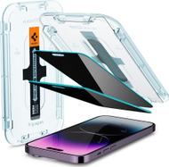 Xham mbrojtës privatësie Spigen EZ Fit për iPhone 14 Pro Max, tempered glass, set 2 copë