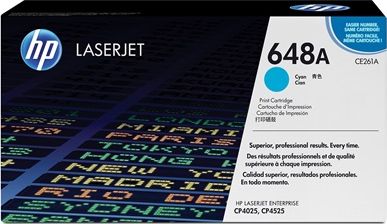 Toner HP 648A, Cyan, Original, CE261A