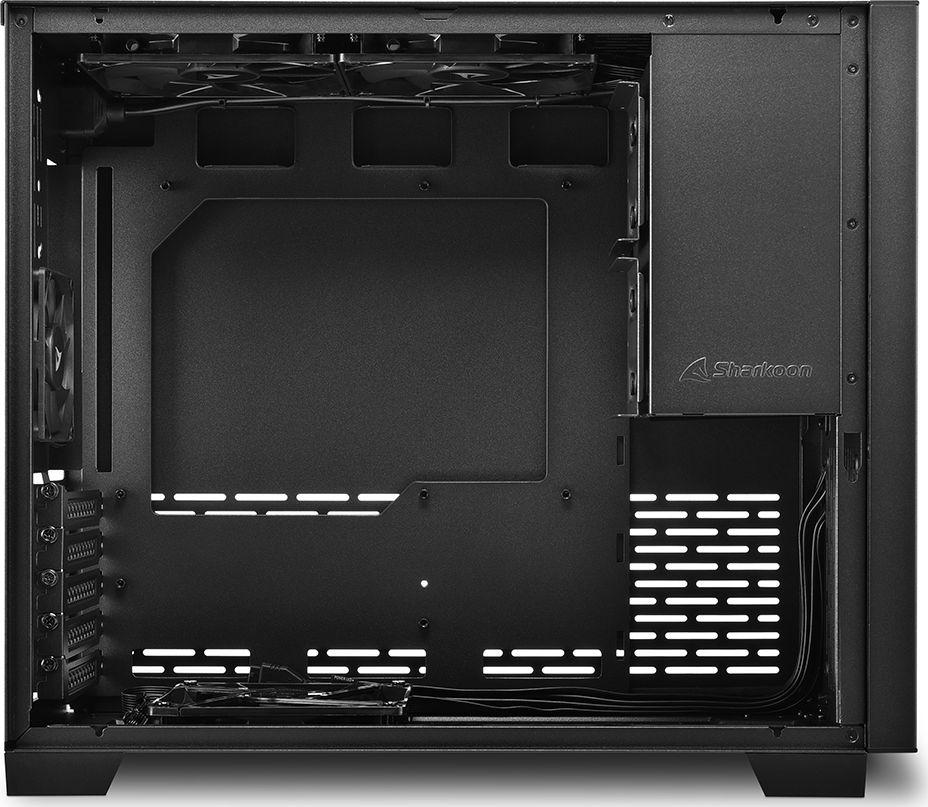 Kasë Sharkoon MS-Y1000, e zezë, Mini Tower