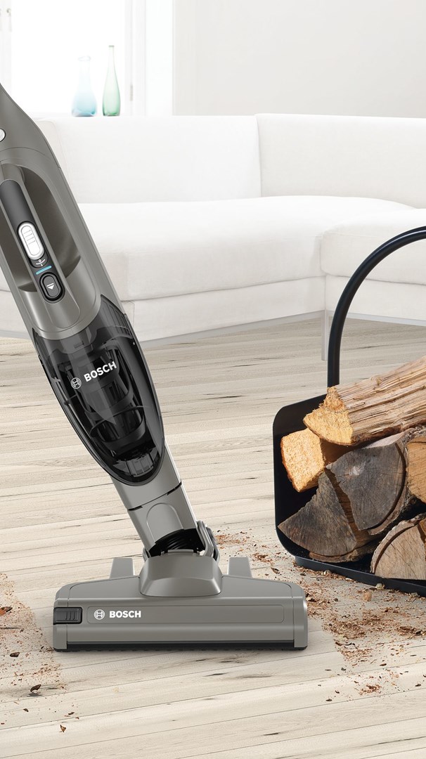 Fshesë vertikale pa kabllo Bosch Readyy'y BBHF214G, 35 min punë, rreth 2 kg, gri