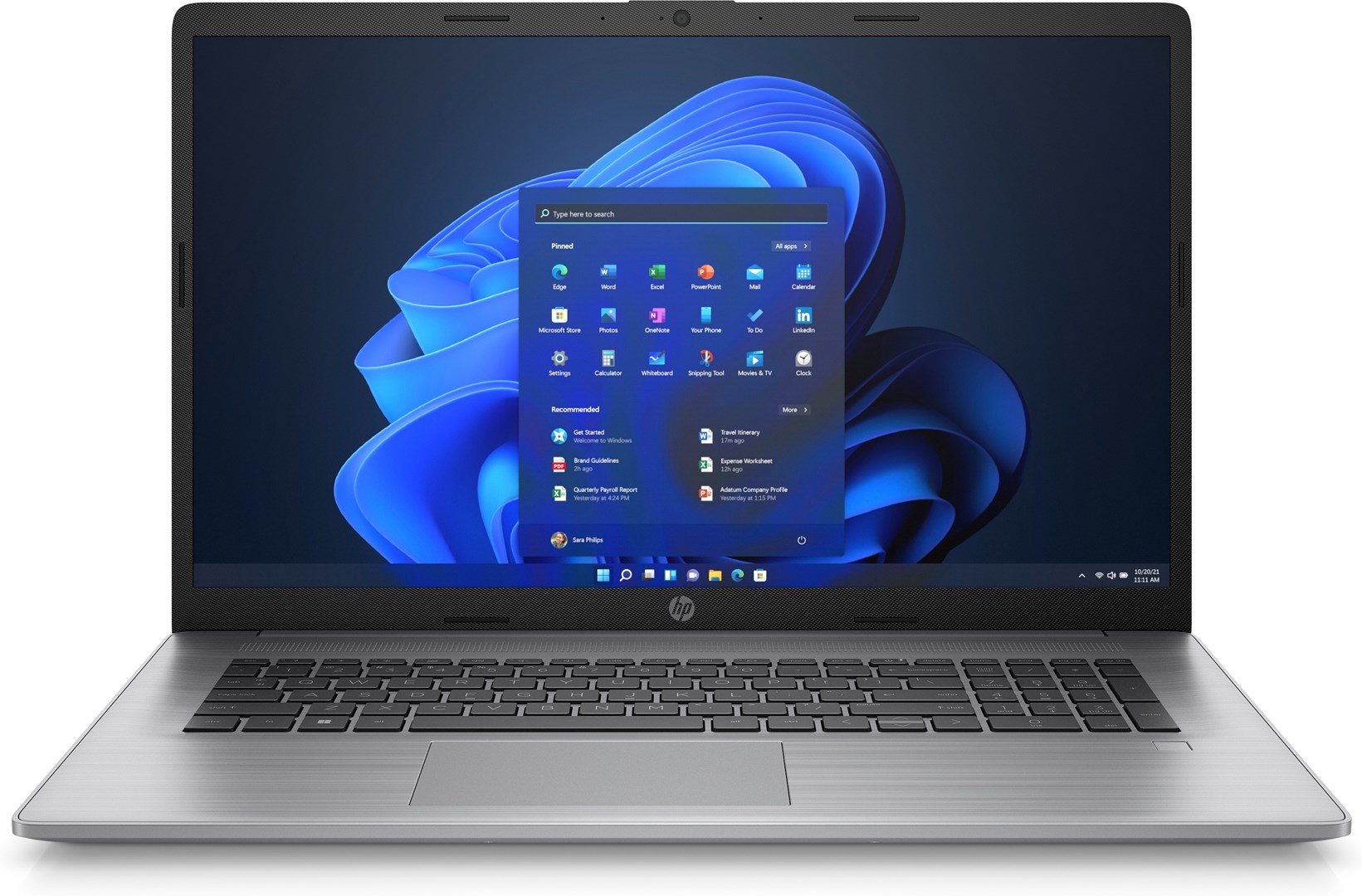 Лаптоп HP ProBook 470, 17.3", Intel i7-1255U, 16 GB RAM, 512 GB SSD, NVIDIA GeForce MX550, сребрен