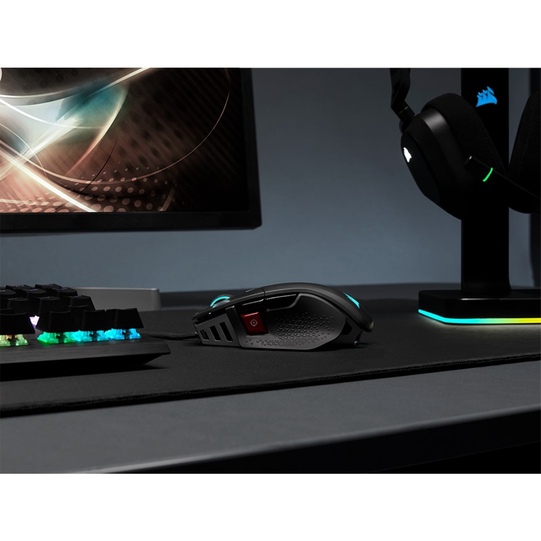 Maus gaming Corsair M65 RGB Ultra, optik, me kabllo, i zi