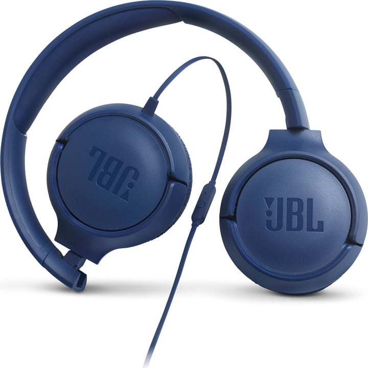Kufje JBL T500, me kabllo, të kaltra