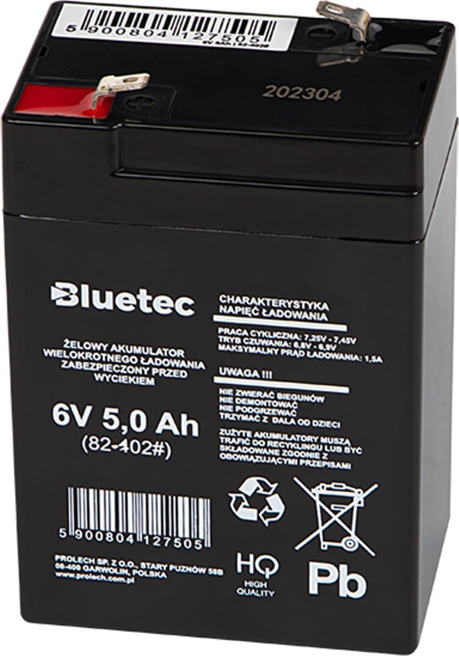 Bateri AGM Bluetec 6V 5Ah, xhel, e zezë