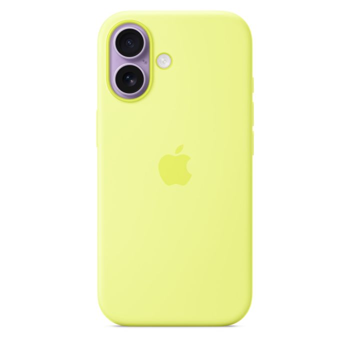 Apple iPhone 17 Silicone Case with MagSafe, Neon Yellow 2