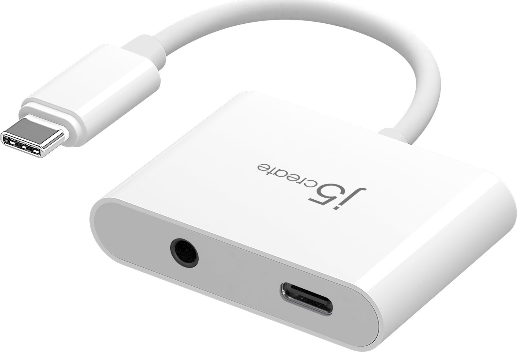 Аудио адаптер J5create JCA122, USB-C во 3.5mm, Power Delivery 100W, црн