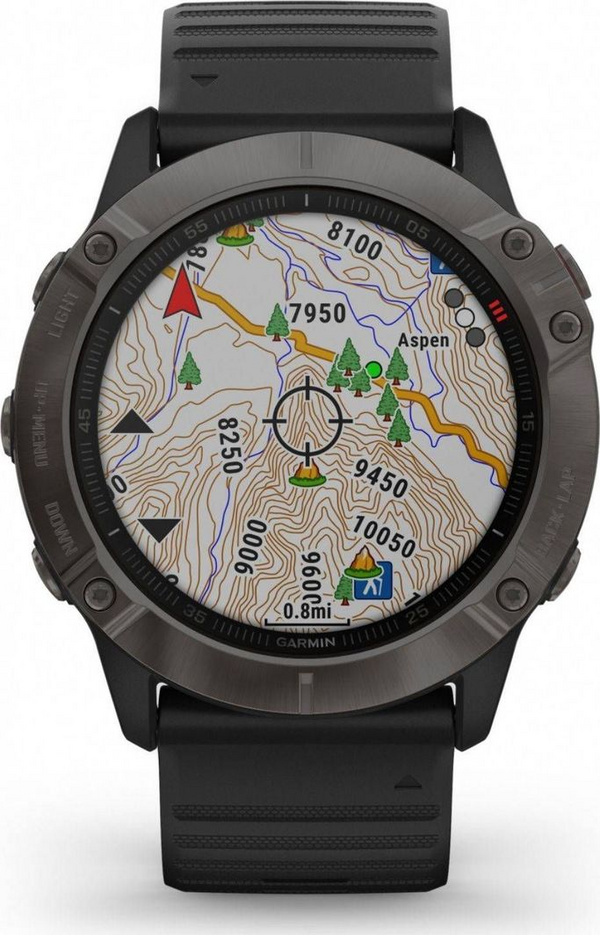 Orë dore Garmin Fenix ​​6X Sapphire (010-02157-11), e zezë