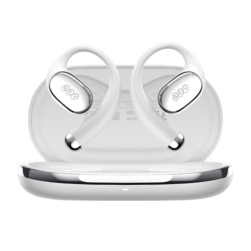 Kufje wireless QCY Crossky R70, open ear, Hi Res LDAC, të bardha