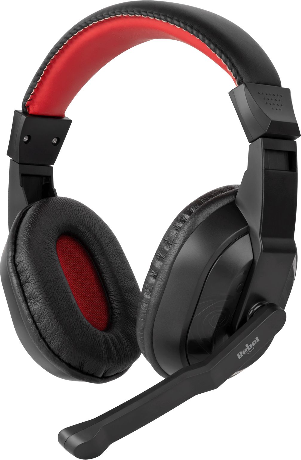 Kufje gaming Rebel Comp GH-10, me mikrofon, kabllo 2.1m, e kuqe e zezë