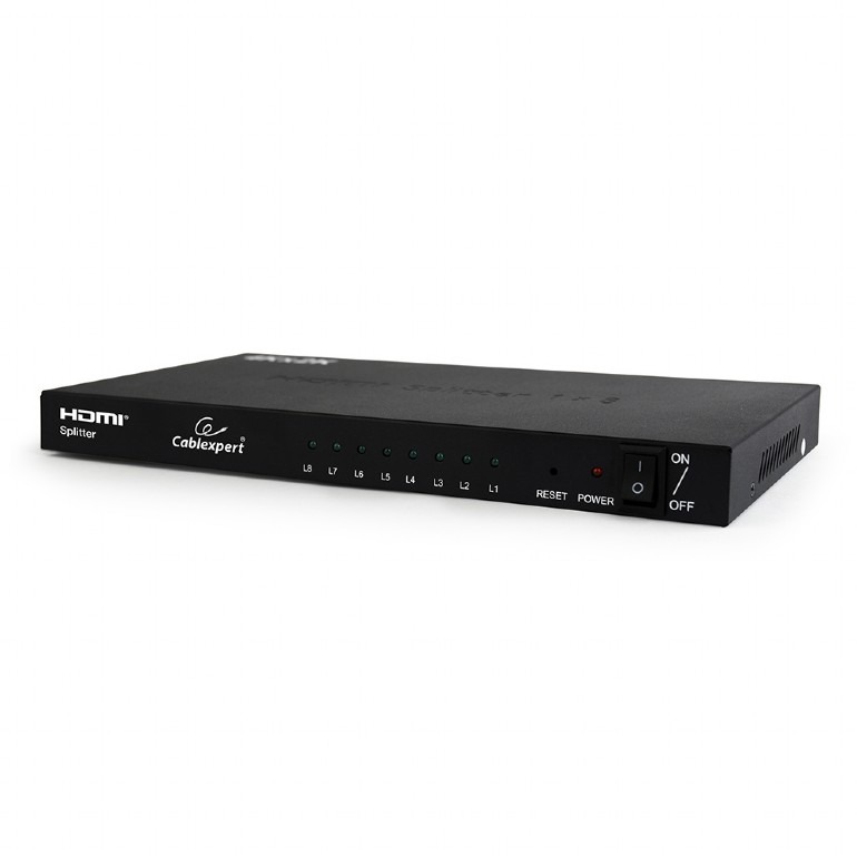 Kabllo Splitter Hdmi Gembird Europe bv DSP-8PH4-001, lidhës për TV 8 port