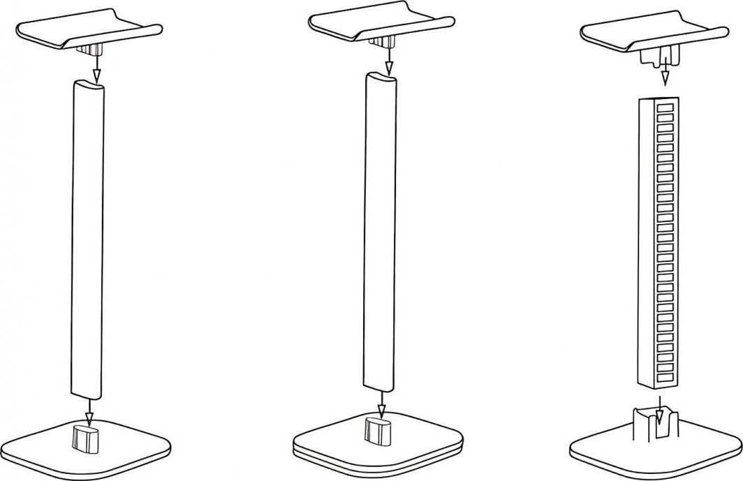 Mbajtëse për kufje Mozos D11, RGB, plastike, e zezë